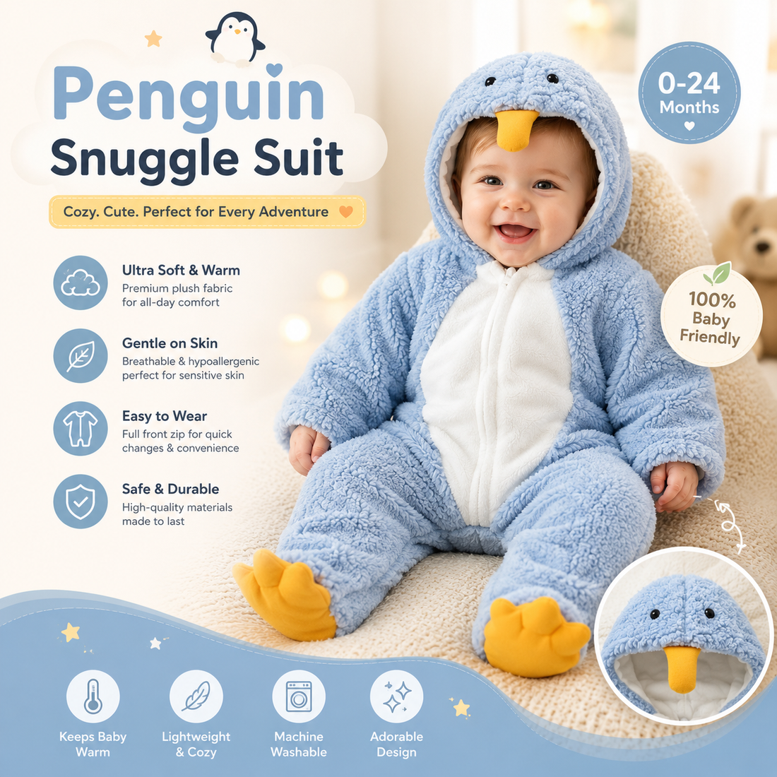 Penguin Snuggle Suit By Alenzo