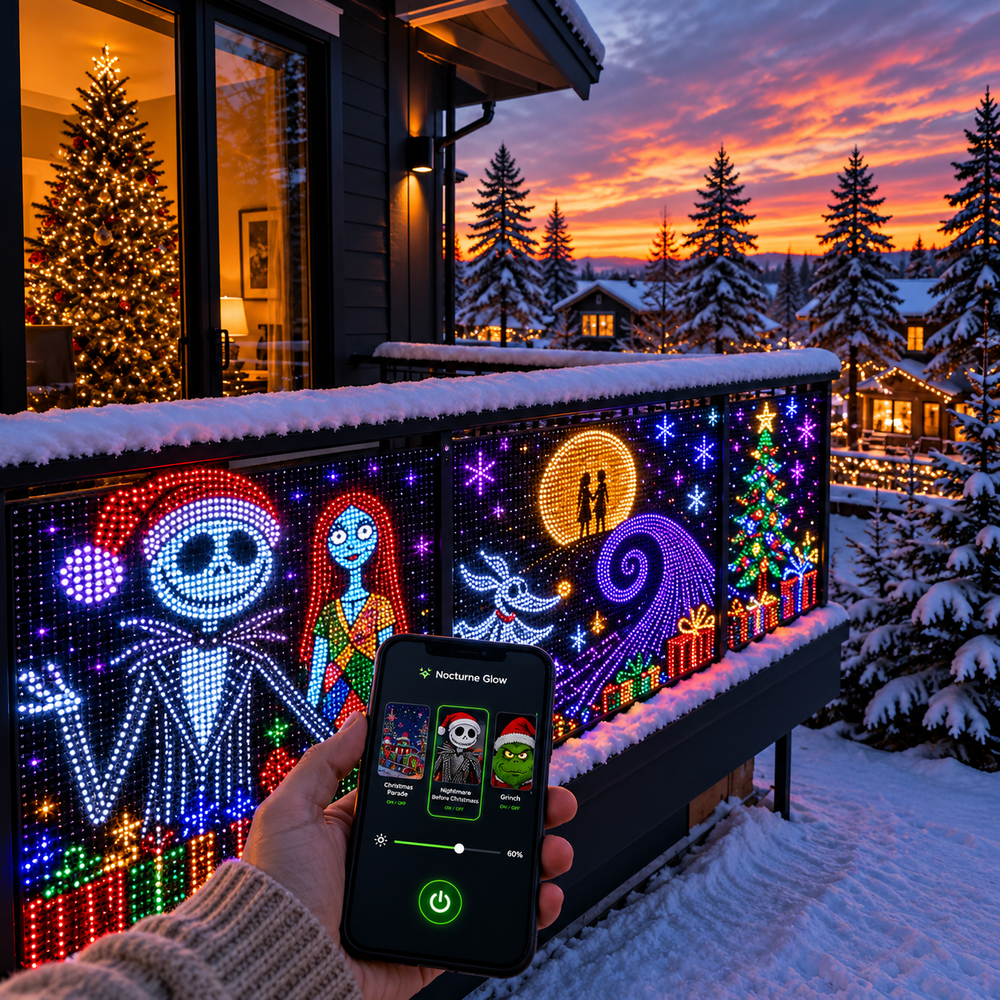 Smart Christmas Curtain By Alenzo