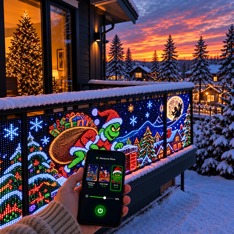 Smart Christmas Curtain By Alenzo